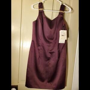 VINTAGE SCOTT MCCLINTOCK FORMAL DRESS PURPLE SZ 10 Deadstock